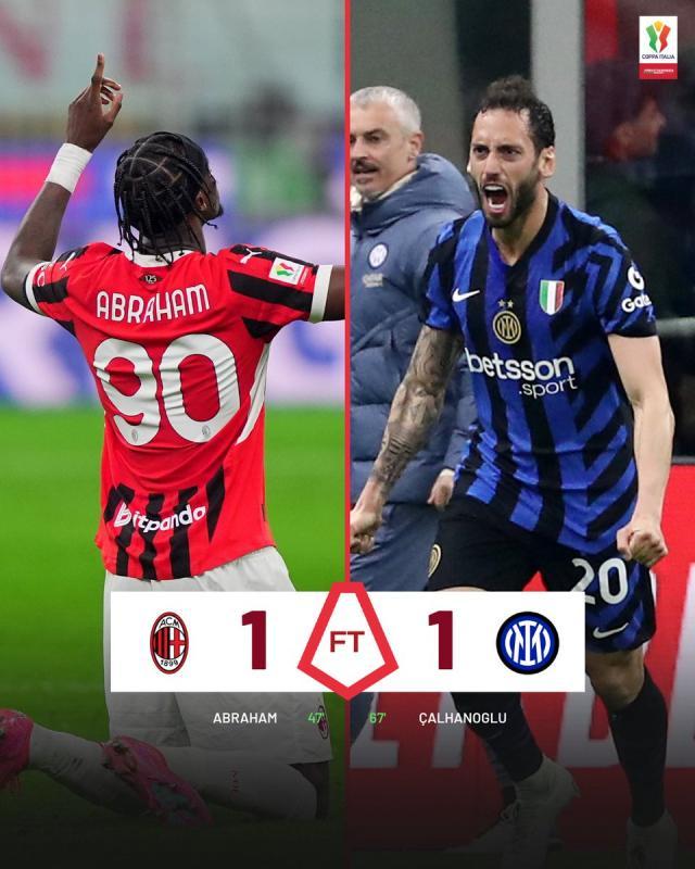 开云体育网址-【意杯】亚伯拉罕破门恰神扳平，AC米兰1比1国际米兰