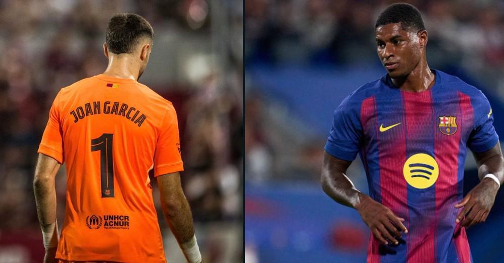 记者：巴萨今天注册加西亚，拉什福德不太可能赶上西甲首轮